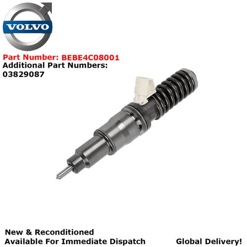 VOLVO INDUSTRIAL AND MARINE NEW AND RECONDITIONED DELPHI DIESEL INJECTOR - 03829087